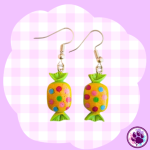 Aretes de caramelo